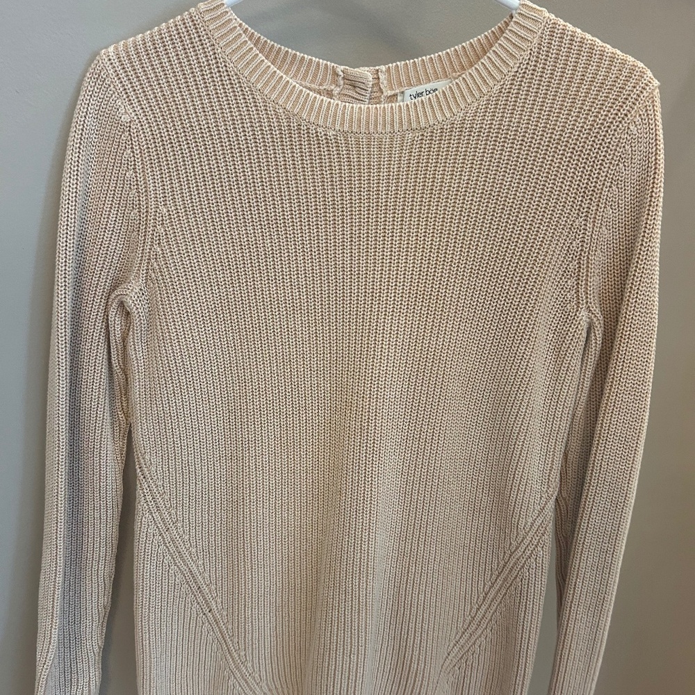 Tyler Boe Cotton Sweater Cream XS